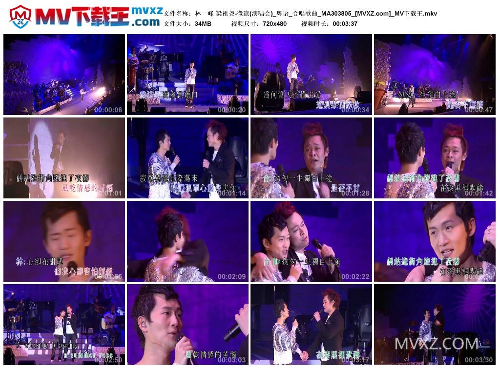 林一峰 梁祖尧-微凉(演唱会)_粤语_合唱歌曲_MA303805